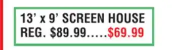 Dunham's Sports 13' X 9' SCREEN HOUSE offer