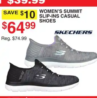 Dunham's Sports SKECHERS WOMEN'S SUMMIT SLIP-INS CASUAL SHOES offer