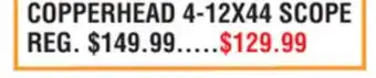 Dunham's Sports COPPERHEAD 4-12X44 SCOPE offer