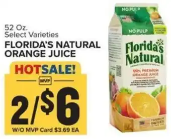 Food Lion FLORIDA'S NATURAL ORANGE JUICE offer