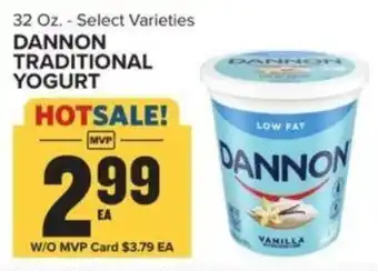 Food Lion DANNON TRADITIONAL YOGURT offer