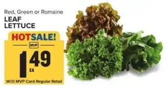 Food Lion LEAF LETTUCE offer