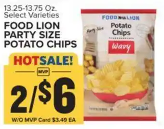 Food Lion FOOD LION PARTY SIZE POTATO CHIPS offer