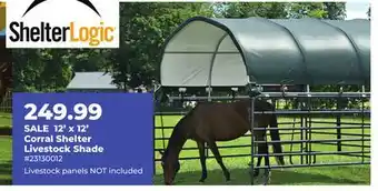 Runnings shelter logic 12' x 12' Corral Shelter Livestock Shade offer