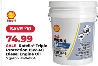 Runnings Rotella Triple Protection 15W-40 Diesel Engine Oil offer