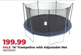 Runnings 14' Trampoline with Adjustable Net offer