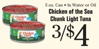 Chicken of the Sea Chunk Light Tuna