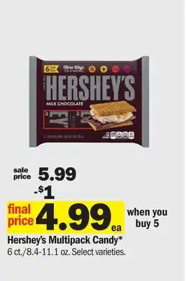 Meijer Hershey's Multipack Candy offer