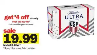 Meijer Michelob Ultra offer