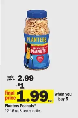 Meijer Planters Peanuts offer