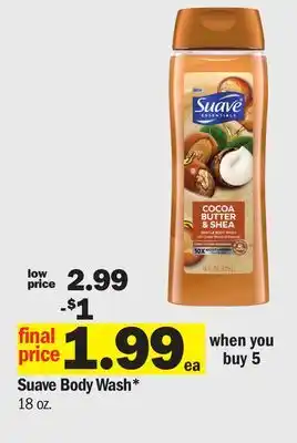 Meijer Suave Body Wash offer
