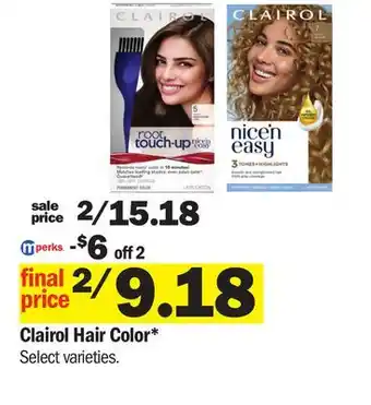 Meijer Clairol Hair Color offer