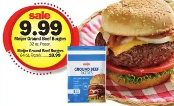 Meijer Meijer Ground Beef Burgers offer