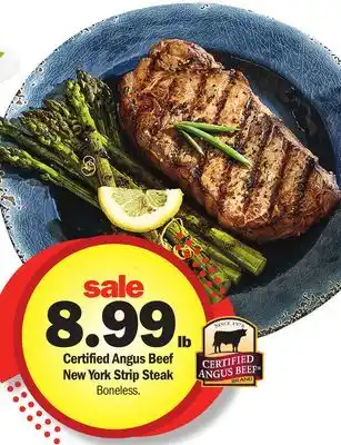 Meijer Certified Angus Beef New York Strip Steak offer