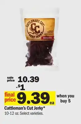 Meijer Cattleman's Cut Jerky offer