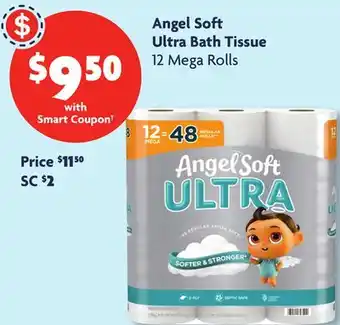 Family Dollar Angel Soft Ultra Bath Tissue offer