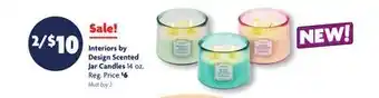 Family Dollar Interiors by Design Scented Jar Candles offer