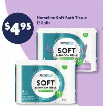 Family Dollar Homeline Soft Bath Tissue offer