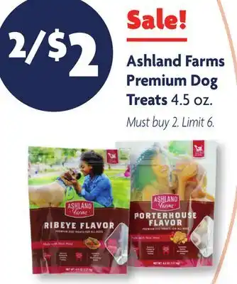 Family Dollar Ashland Farms Premium Dog Treats offer