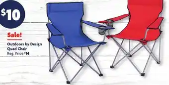 Family Dollar Outdoors by Design Quad Chair offer