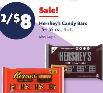 Family Dollar Hershey's Candy Bars offer