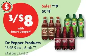 Family Dollar Dr Pepper Products offer