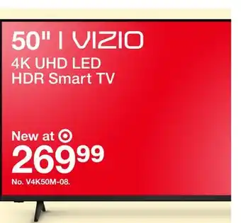 Target Vizio 50 4K UHD LED HDR Smart TV offer