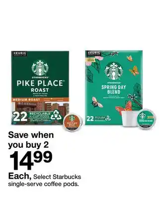 Target Starbucks single-serve coffee pods offer