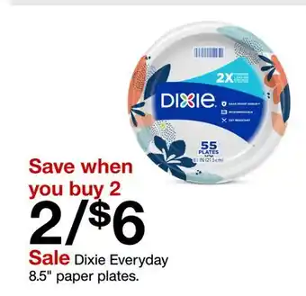 Target Dixie Everyday 8.5 paper plates offer