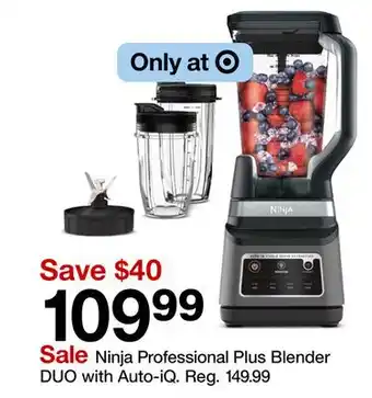 Target Ninja Professional Plus Blender DUO with Auto-iQ offer
