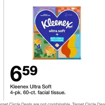 Target Kleenex Ultra Soft 4-pk. 60-ct. facial tissue offer