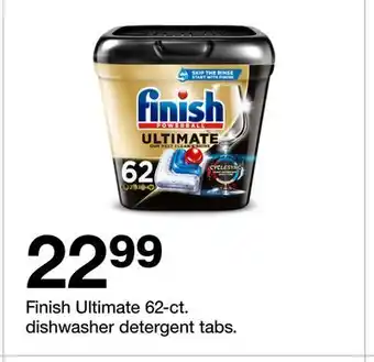 Target Finish Ultimate 62-ct. dishwasher detergent tabs offer