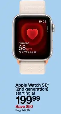 Target Apple Watch SE (2nd generation) offer