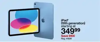 Target iPad (10th generation) offer