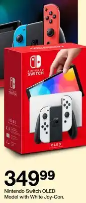Target Nintendo Switch OLED Model with White Joy-Con offer