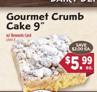 Dearborn Market Gourmet Crumb Cake 9 offer