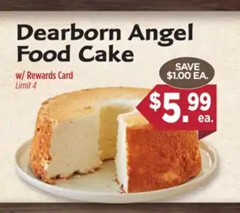 Dearborn Market Dearborn Angel Food Cake offer