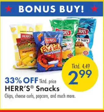 Boscov's HERR'S Snacks offer