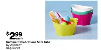 Michaels Summer Celebrations Mini Tubs by Ashland offer