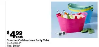 Michaels party Tubs by Ashland offer