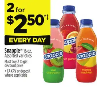 Dollar General Snapple offer