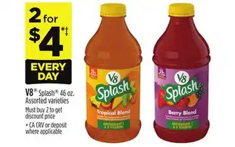 Dollar General V8 Splash offer