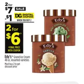 Dollar General Edy's Grand Ice Cream offer