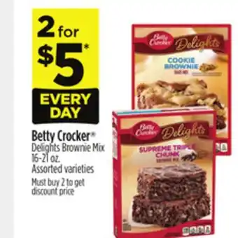 Dollar General Betty Crocker Delights Brownie Mix offer