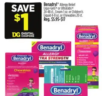 Dollar General Benadryl offer