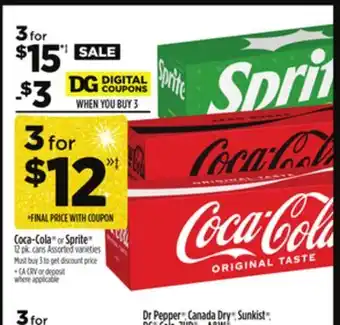 Dollar General Coca-Cola or Sprite offer