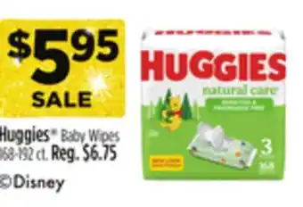Dollar General Huggies Baby Wipes offer