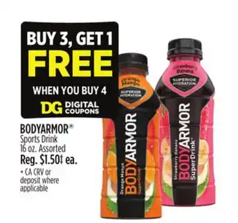 Dollar General BODYARMOR Sports Drink offer