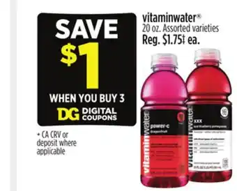 Dollar General vitaminwater offer