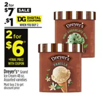 Dollar General Dreyer's Grand Ice Cream offer